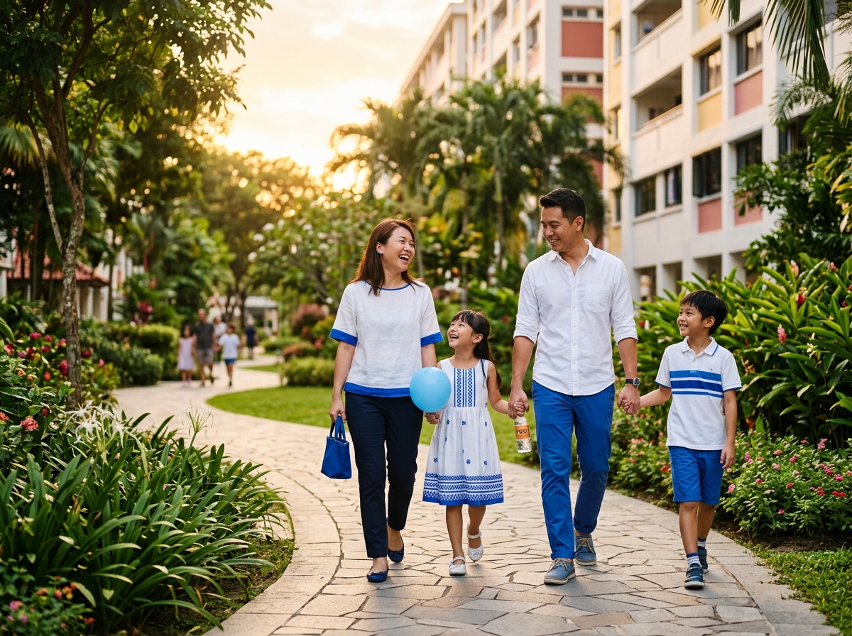 Family lifestyle scene representing life and health insurance