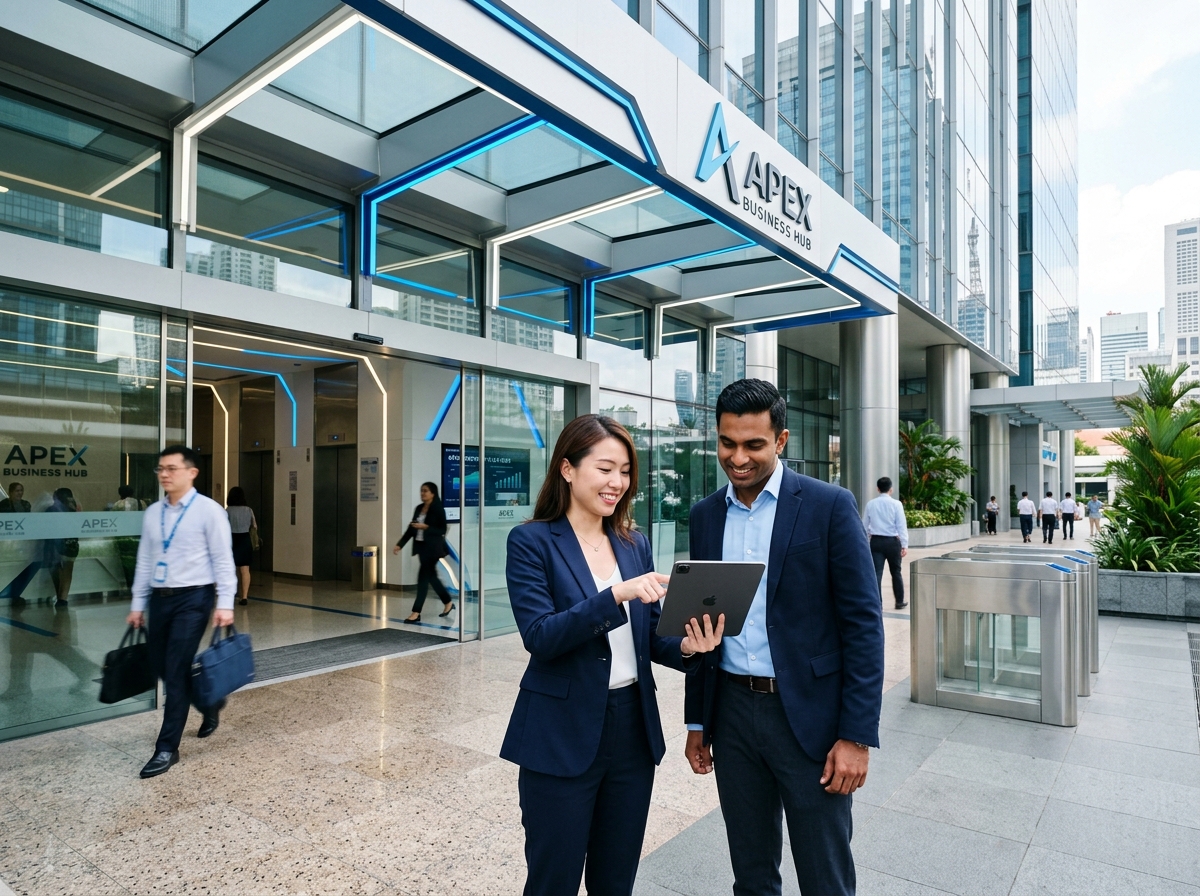 Singapore business scene representing commercial insurance