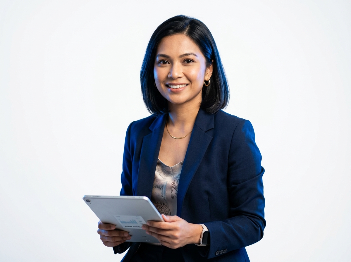 Portrait of Nur Farah, client service lead